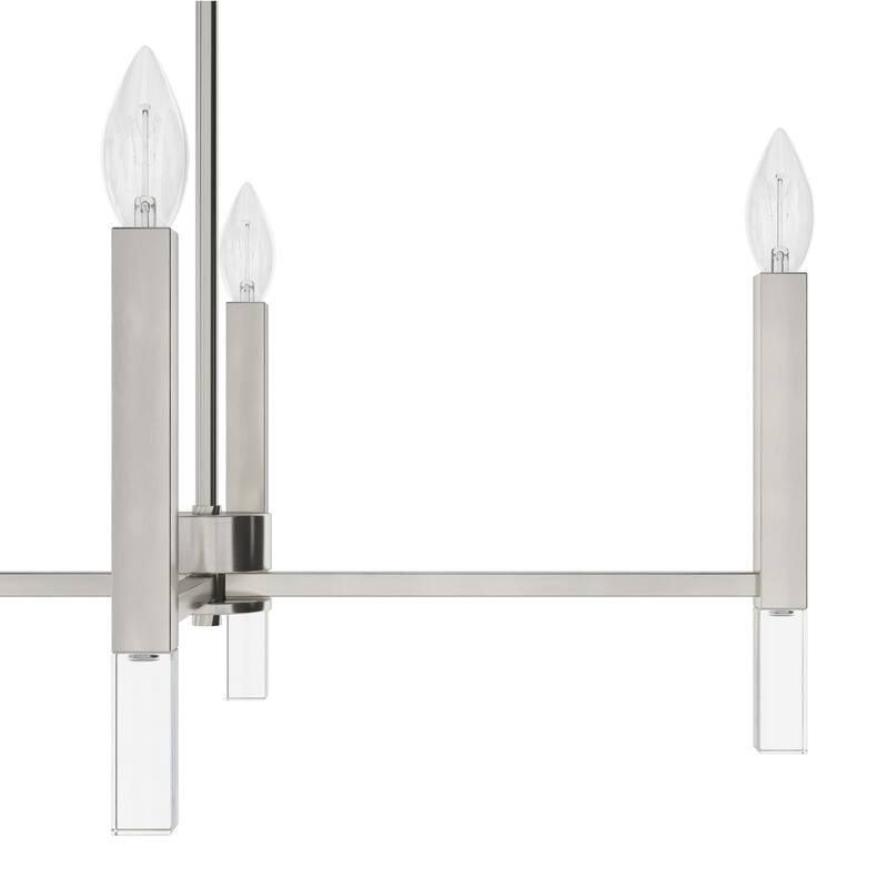 Hunter Sunjai Candle Chandelier - Entry, Kitchen Island, Dining Room, Living Room - Geometric, Glam, Contemporary