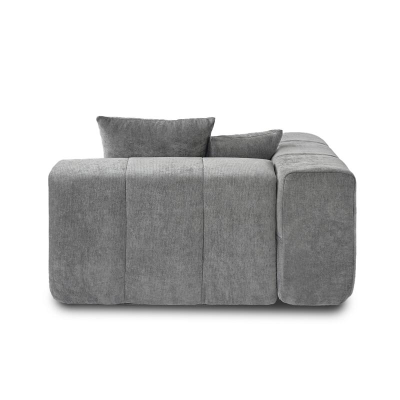 183''W Large Linen Corner Sectional Couch for Living Room Sofa Set