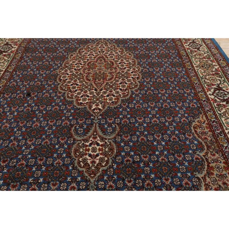 2'8''x11'7'' Runner Hand Knotted Wool Blue Traditional 300 KPSI Rug - 2' 8'' x 11' 7''