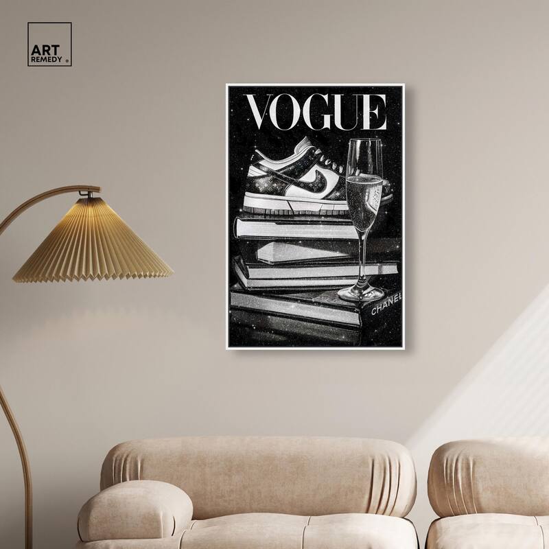 Sneaker Glitz and Glam Cover Canvas by Art Remedy