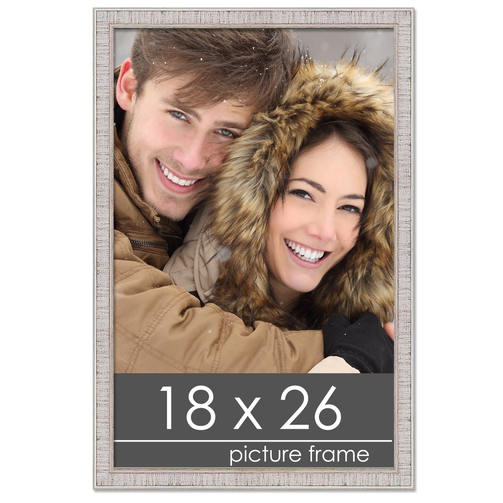 18x26 Traditional Black Complete Wood Picture Frame with UV Acrylic, Foam Board Backing, & Hardware