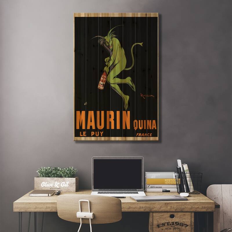 Maurin Quina, 1920 ca Print On Wood by Leonetto Cappiello - Multi-Color