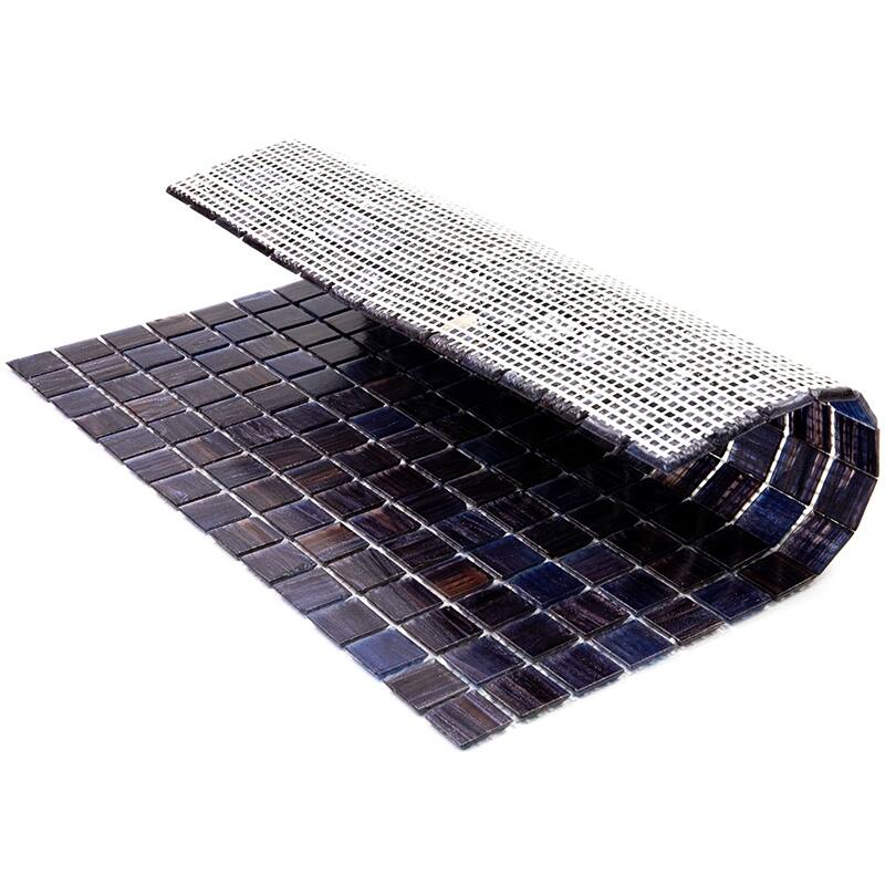 Apollo tile 12" x 12" Celestial Glossy Deep Indigo Blue Glass Tile (20 sq ft/case) - 20 Pack