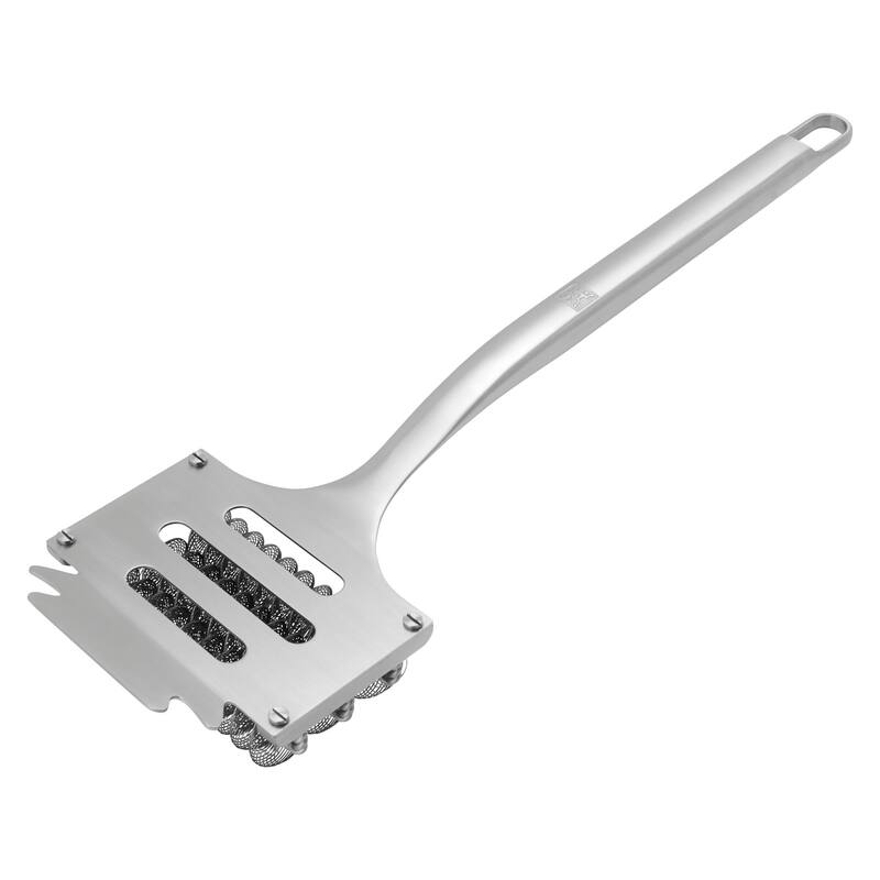 ZWILLING BBQ Stainless Steel Bristle Free Grill Brush - 1 unit - Stainless Steel - 1 unit