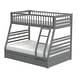 preview thumbnail 4 of 8, Twin over Full Solid Wood Bunk Bed with Ladder