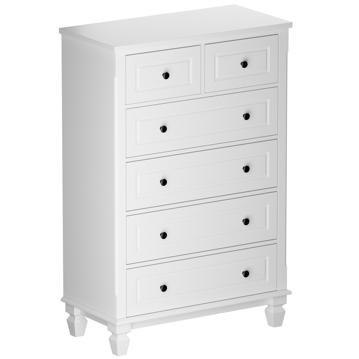 the dresser room EstablishedLines: 6 Drawers Drop Pulls Walnut Mid Century Modern High Chest  Dresser Tall Legs MINT main image 0