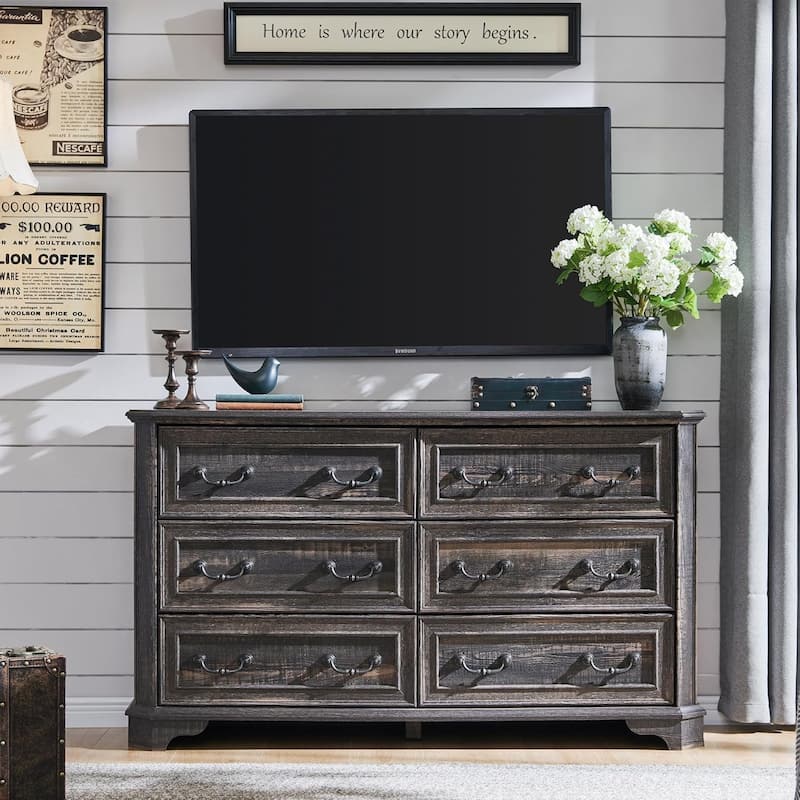 Farmhouse Drawers Dresser, Wood Chest of Drawers, Dressers Organizer