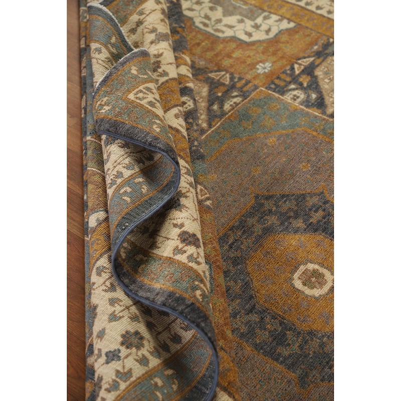 Geometric Kazak Oriental Area Rug Handmade Traditional Wool Carpet - 6'8" x 9'8"