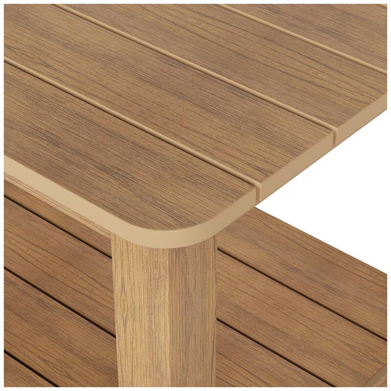 Vineyard HIPS Eco-Friendly Outdoor Modern Square All Weather Side Table