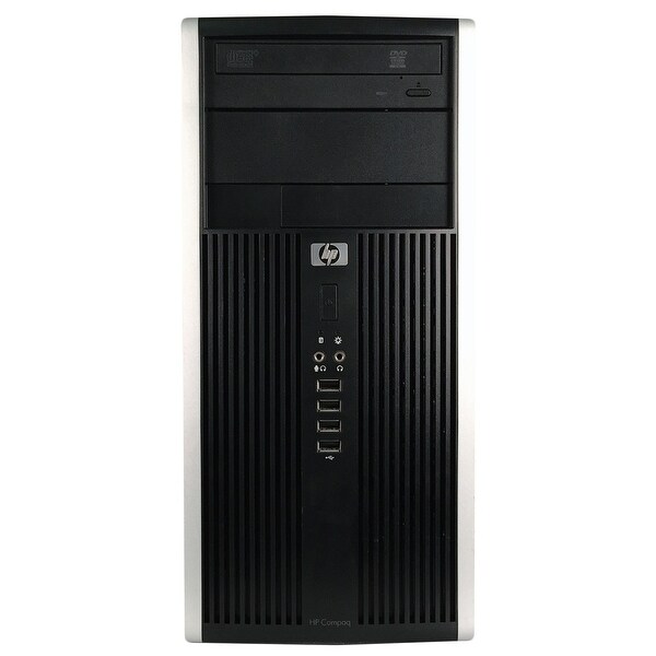 HP Pro 6305 Computer Tower AMD A4-5300B 3.4G 4GB DDR3 250G Windows 10 Pro 1 Year Warranty (Refurbished) - Black/silver