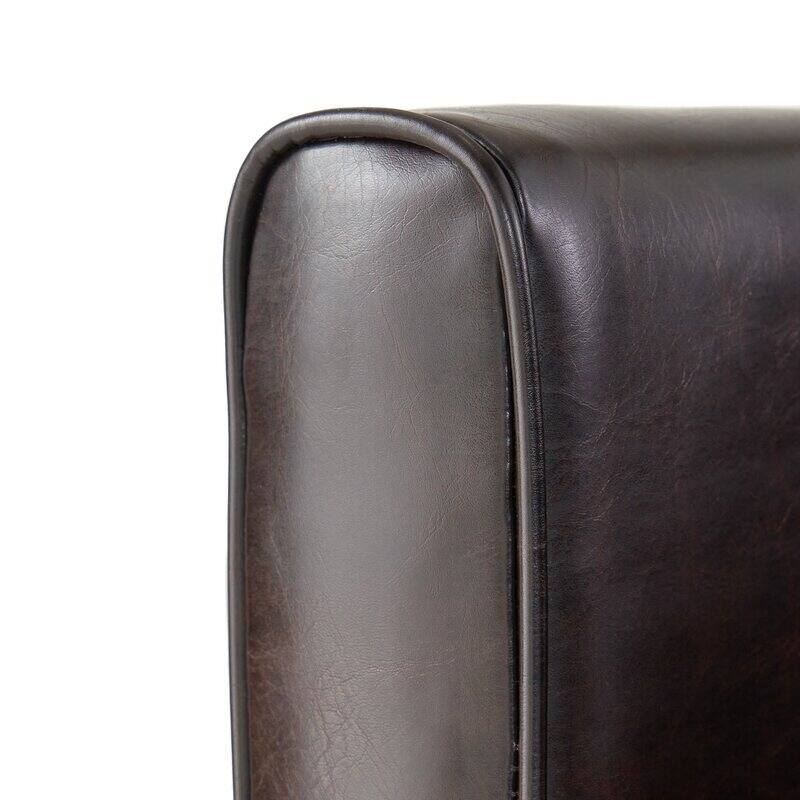 Pushback Recliner Chair, Fax Leather Armchair Push Back Accent Chair for Living Room, Home Theater Single Sofa Club Chair