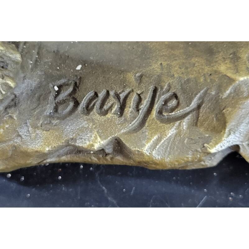 Imitative Wolf DireImitative wolf Bronze Statue Sculpture Figure Antoine Barye Art 13.5 Inches X 15 Inches