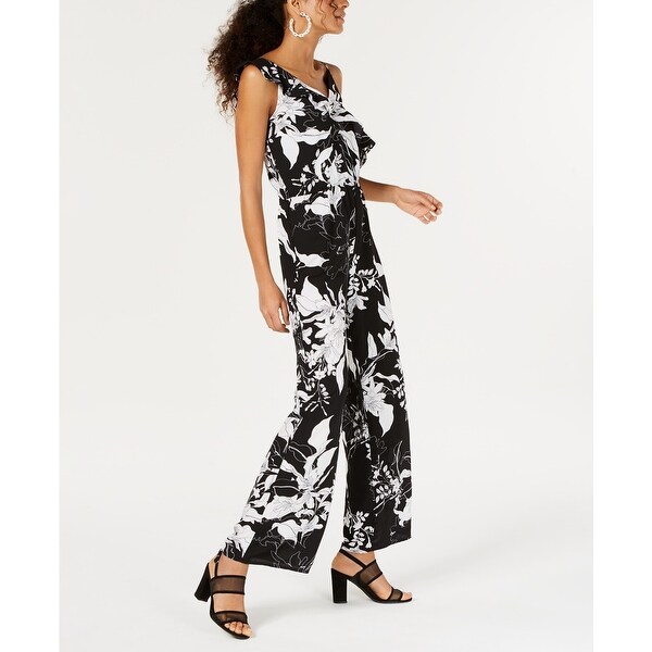 bar iii ruffled jumpsuit