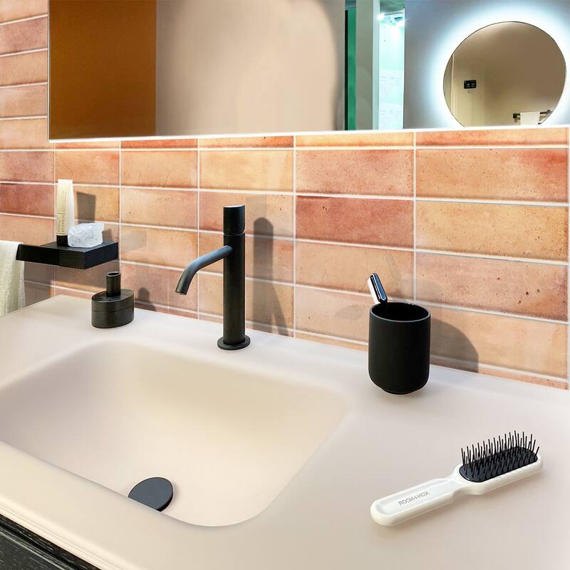 Apollo tile 2.5" x 8" Antiek Glossy Pink Ceramic Tile (5.38 sq ft/case) - 38 Pack
