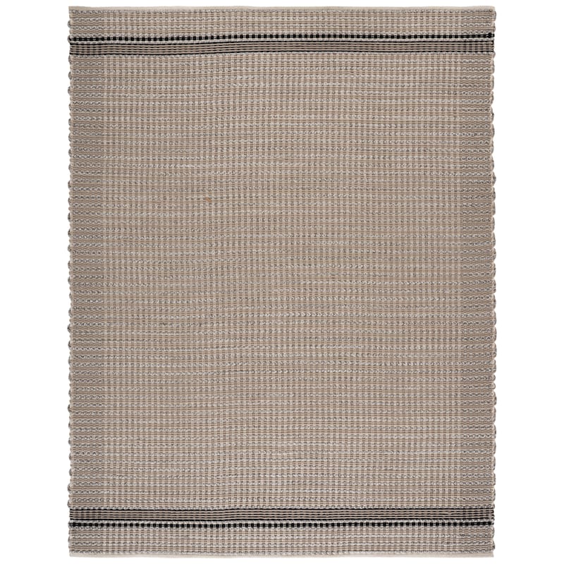 SAFAVIEH Handmade Braided Fukuju Cotton Rug - 8' x 10' - Beige/Black