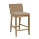 preview thumbnail 26 of 115, Gracie Modern Bar Stool, Boucle Upholstered Chair and Brushed Wooden Legs