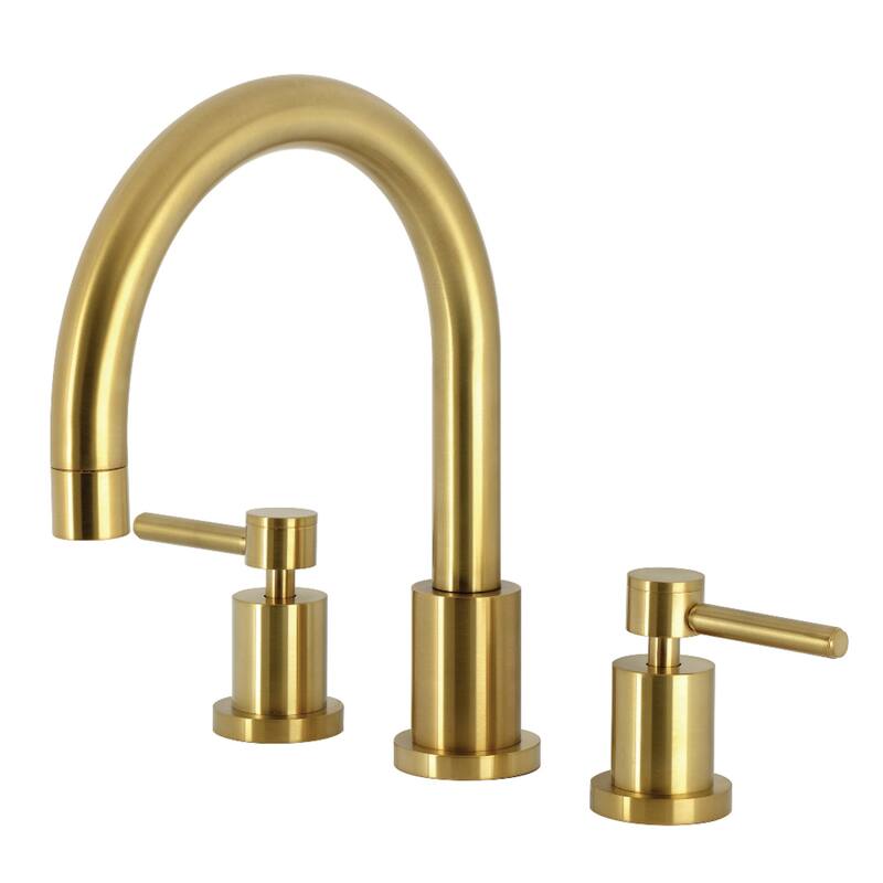 Concord 3-Hole Deck Mount Roman Tub Faucet - Brushed Brass