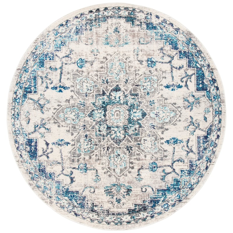 SAFAVIEH Madison Diederike Boho Medallion Distressed Rug
