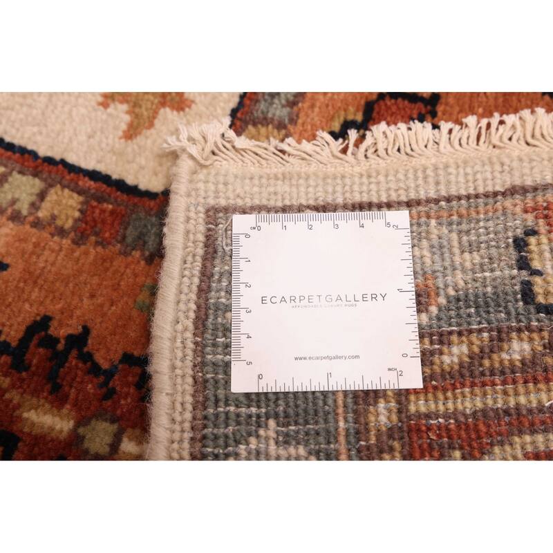 ECARPETGALLERY Hand-knotted Jules Sultane Ivory Wool Rug - 7'9 x 9'11
