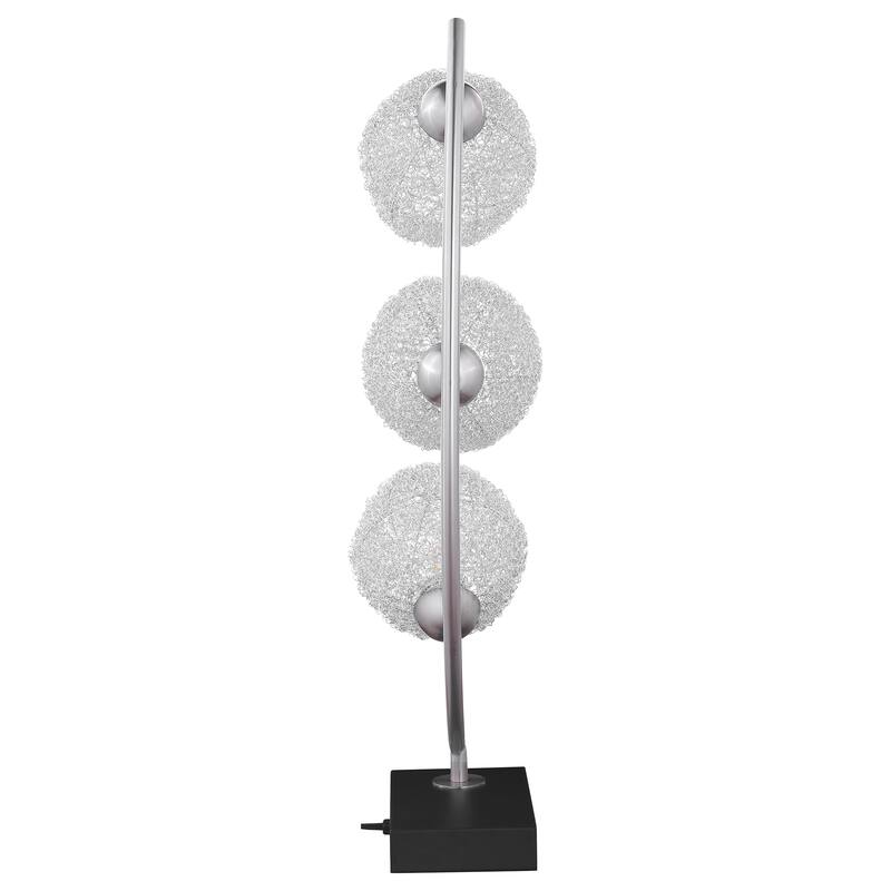McDougal McDougal Black 30-inch Woven Spherical Metal Table Lamp
