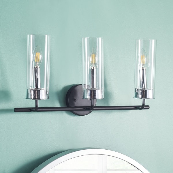 slide 2 of 7, SAFAVIEH Lighting Remery 3-light LED Vanity Sconce - 22" W x 5.5" L x 11.8" H
