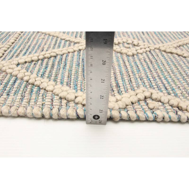 ECARPETGALLERY Braid weave Sienna Cream Wool Rug - 4'11 x 7'11