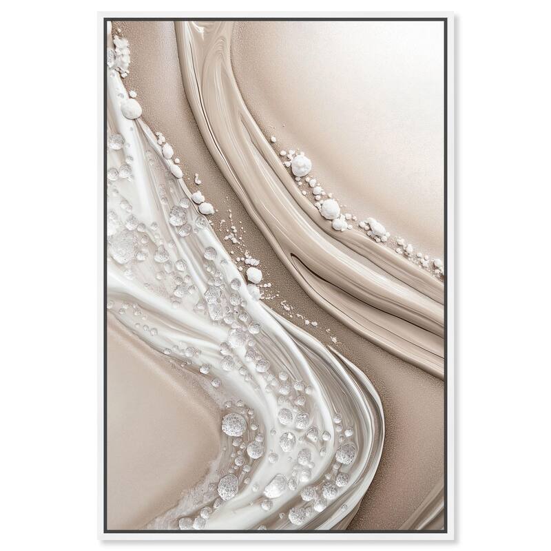 Viscous Veils I Canvas by Art Remedy - White - 20" x 30"