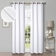 preview thumbnail 126 of 168, Superior Linen Washable Room Darkening Curtains, Set of 2 Panels 42" x 84" - Snow White