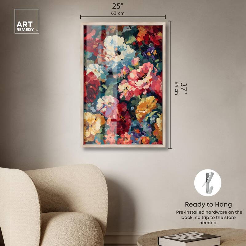 Garden Tapestries I Shadowbox by Art Remedy