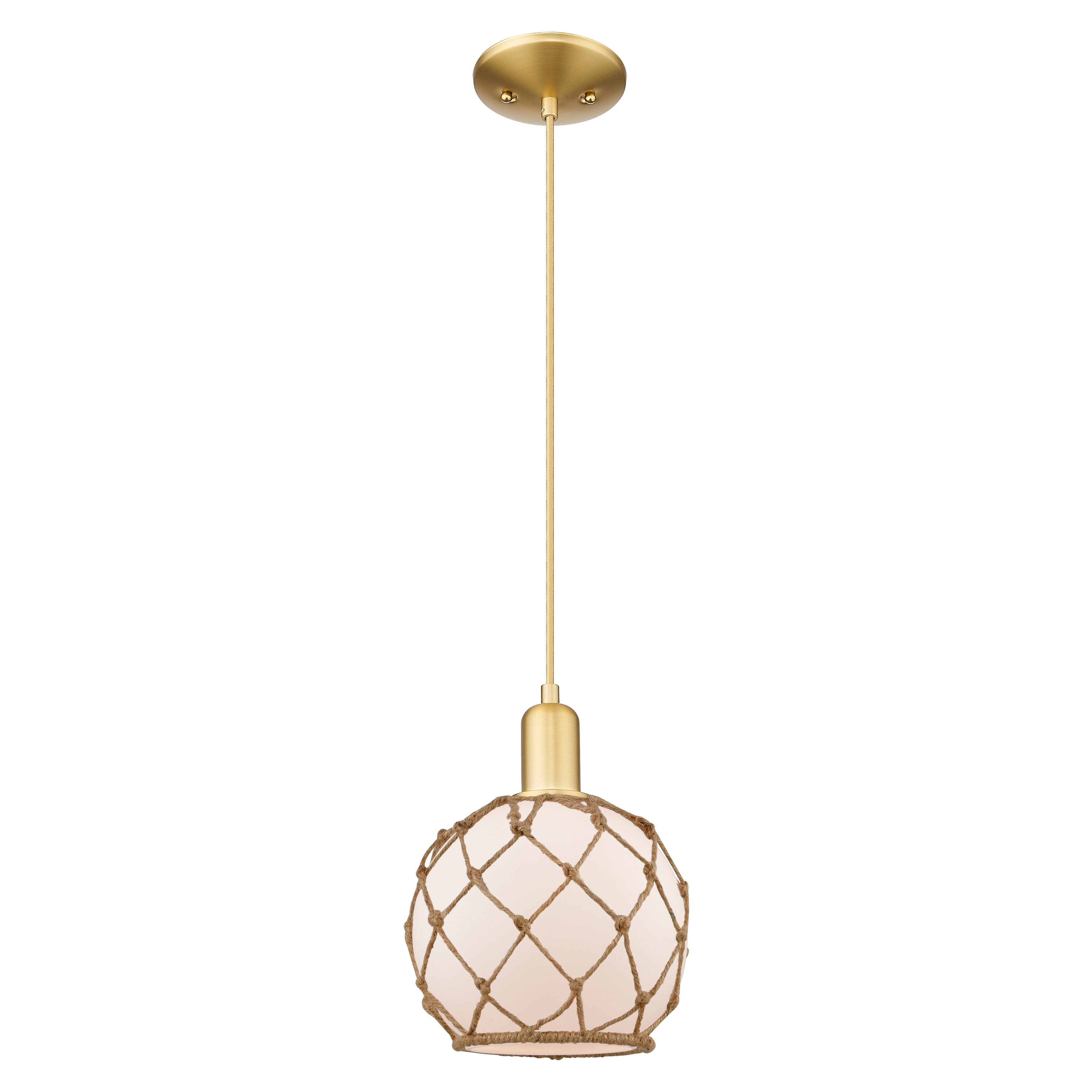 Innovations Lighting Endless Possibilities Arcadia - Farmhouse Rope - 1 Light 8" Cord Hung Mini Pendant