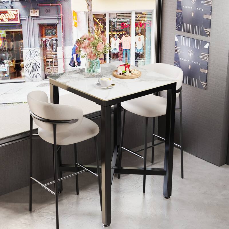 Bar Height 41.4" Dining Table - 27.55x27.55x41.4 inch