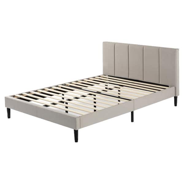 Priage by Zinus Upholstered Lowheadboard Platform Bed Frame Bed Bath