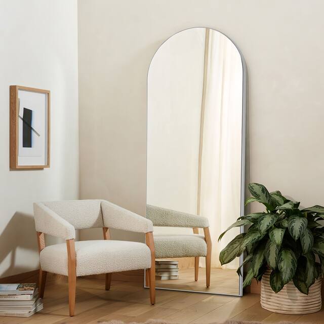 Arched Top Full-length Freestanding/ Leaning/ Hanging Wall Mirror