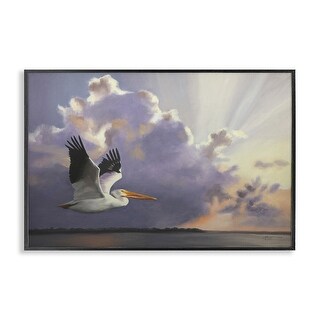 Stupell Dawn Sunrise Pelican Framed Giclee Art Design By D. Rust - Bed ...