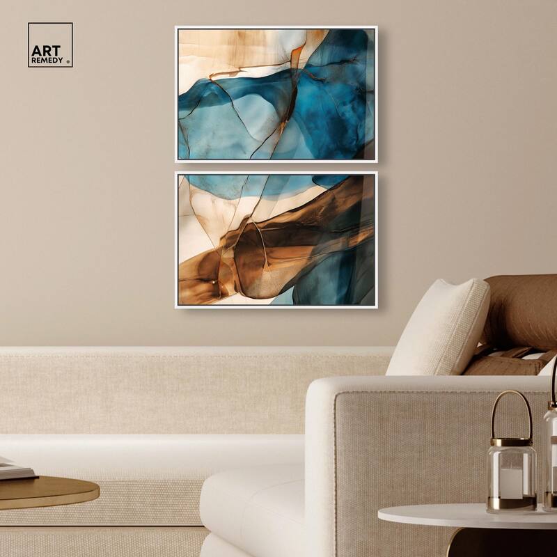 Glitch Aesthetic III Canvas Set of 2 by Art Remedy