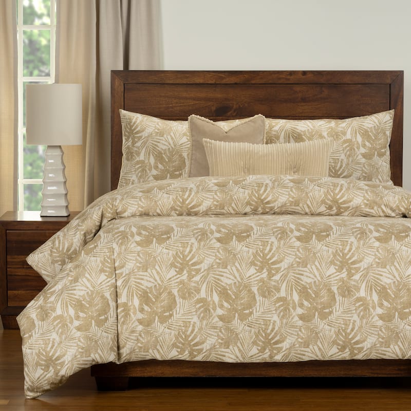 Barbados Vintage Palm Duvet Cover and Insert Set - Queen