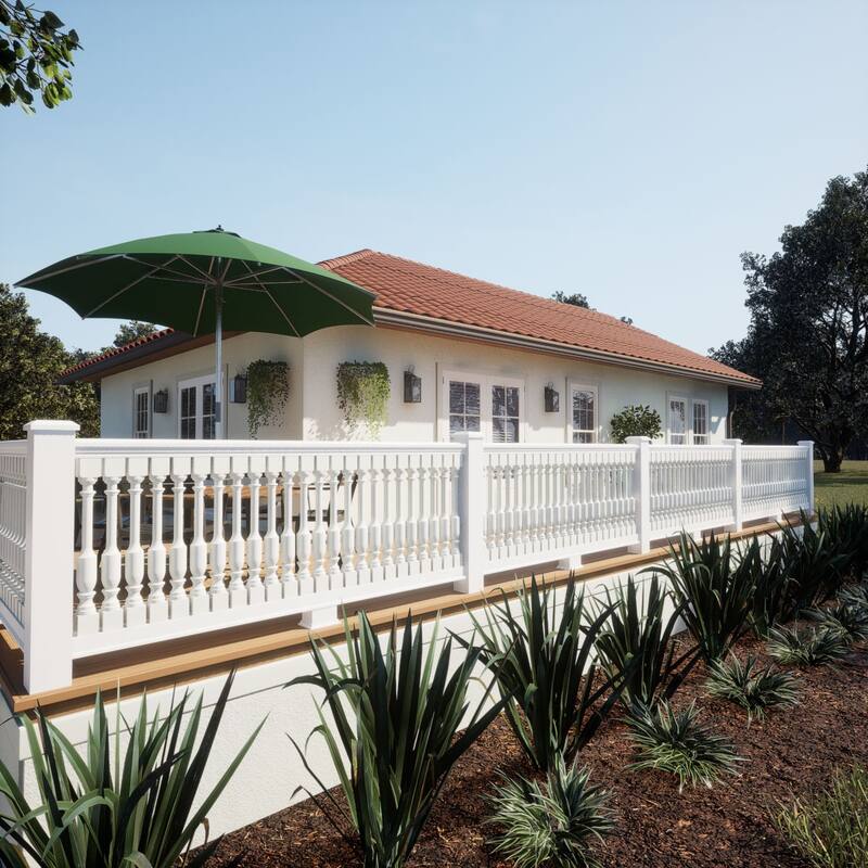 Endurathane 500 Series Lincoln Baluster, Factory Primed Polyurethane