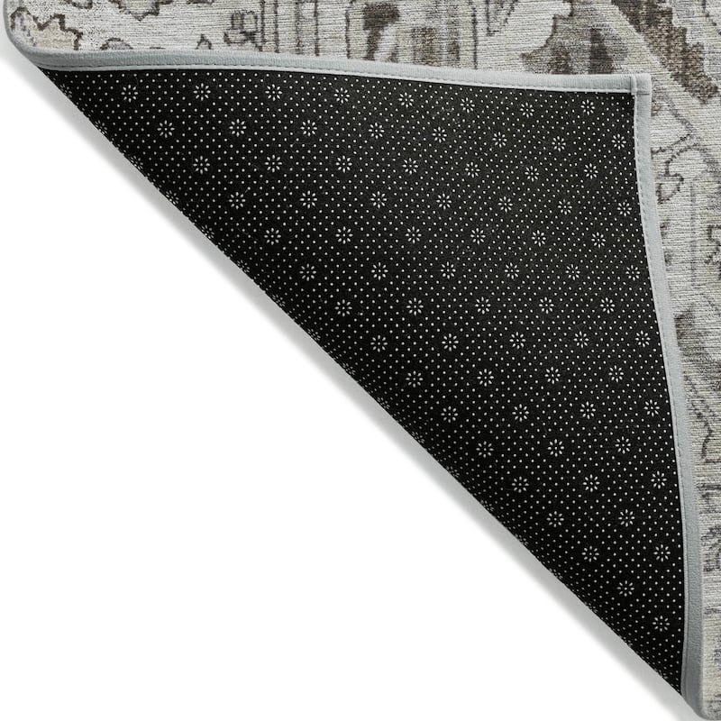 Machine Washable Indoor/ Outdoor Traditional Boho Chantille Rug