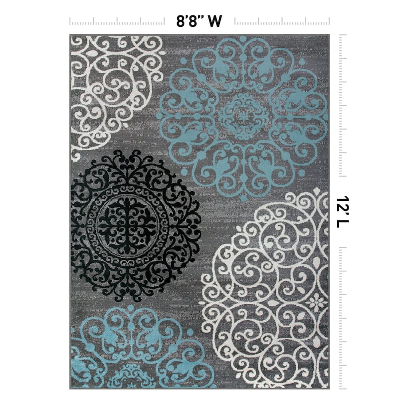 World Rug Gallery Floral Area Rug