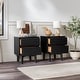 preview thumbnail 33 of 39, Middlebrook Mid-Century Solid Wood 2-Drawer Nightstand, Set of 2