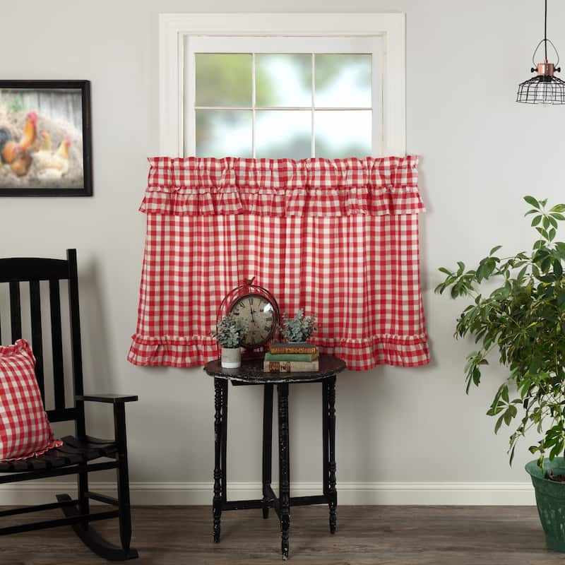 Annie Buffalo Check Ruffled Tier Set of 2