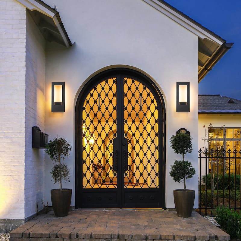 2-Light 24W Matte Integrate LED Outdoor Wall Sconce