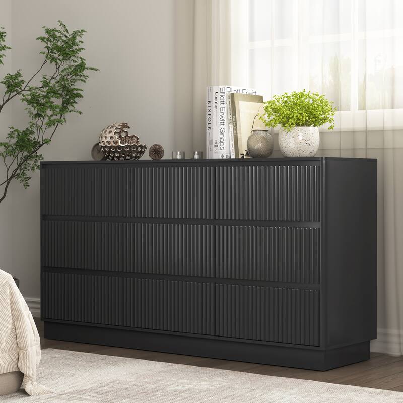 Large Floor Chest of Drawers 9 Drawer Dresser for Bedroom, Freestanding Storage Cabinet Side Table TV Stand