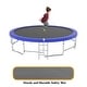 preview thumbnail 4 of 21, 16 ft. Round Outdoor Trampoline with Enclosure Net and Basketball Hoop