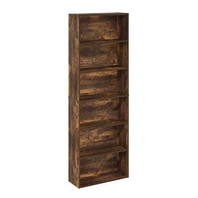 Furinno JAYA Simply Home Free Standing 6-Tier Open Storage Bookcase