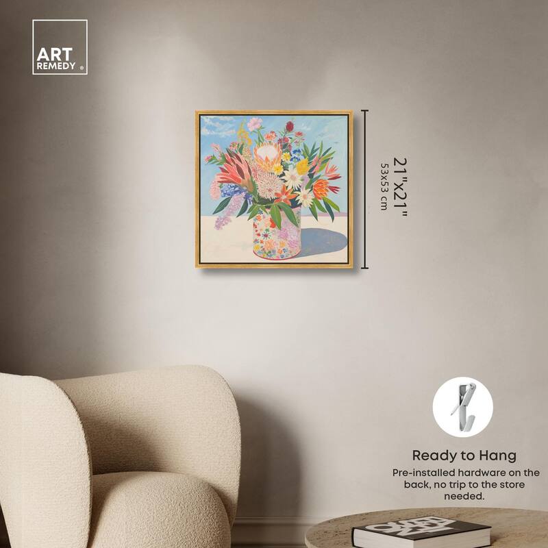 Floral Tin Canvas by Art Remedy
