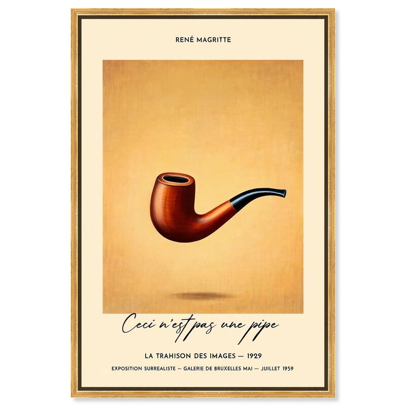 Deceptive Pipe Canvas by Art Remedy - Gold - 36" x 54"