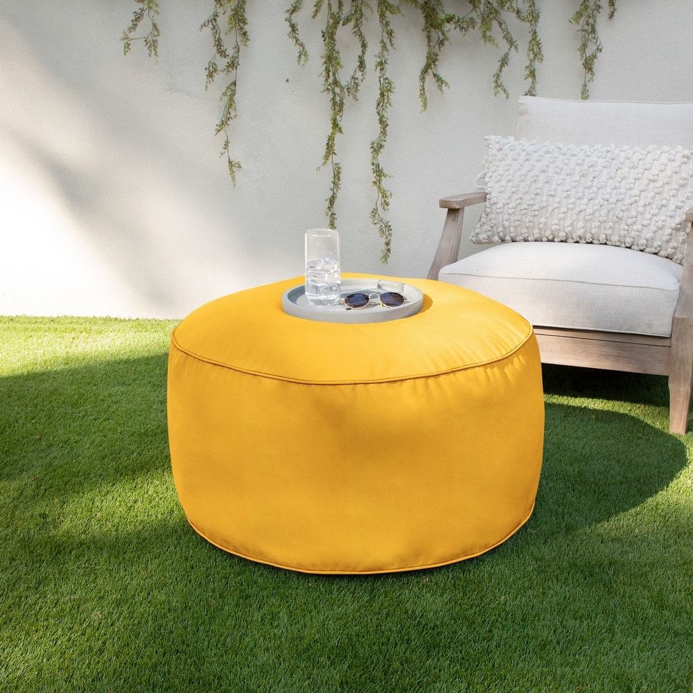 Sorra Home Sunbrella Outdoor Bean Pouf