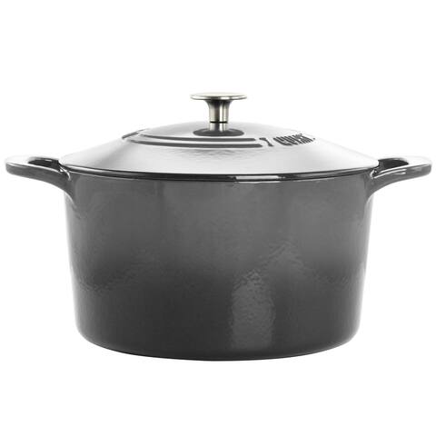 Martha Stewart 7 Quart Enameled Cast Iron Dutch Oven
