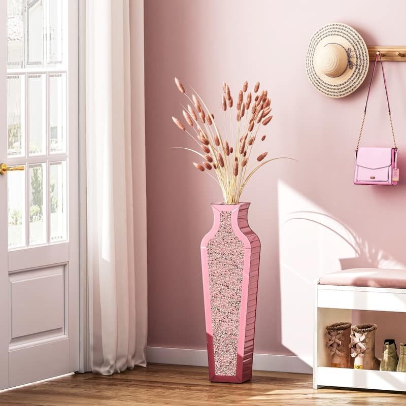 26.8"Pink Floor Vase